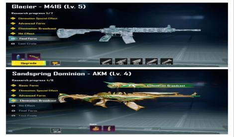 🇮🇳BGMI M4 ON-HIT + AKM-4 + 64MF ACCOUNT🇮🇳