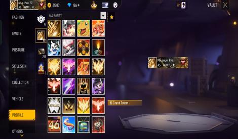 Free Fire Semi-Pro Account | Good Collection