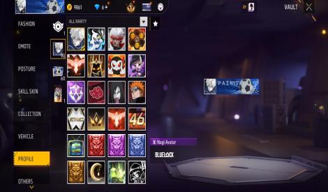 Free fire max rare account