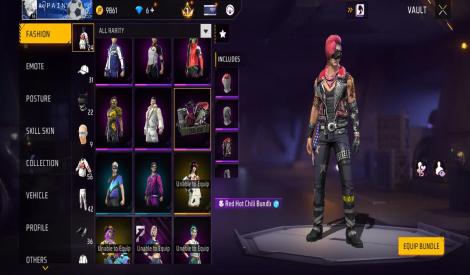 Free fire max rare account