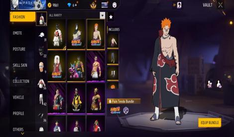 Free fire max rare account