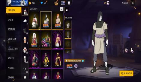 Free fire max rare account