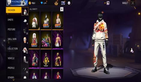 Free fire max rare account