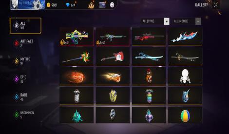 Free fire max rare account