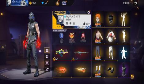 Free fire max rare account