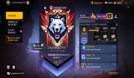 🥳🥳Sale=FF Prime 8 ID+lvl 7 guild