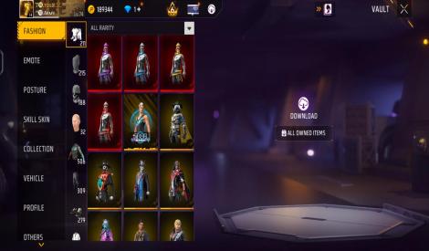 Free fire old account