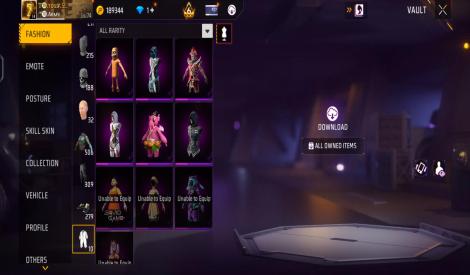 Free fire old account