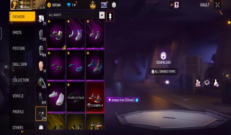 Free fire old account