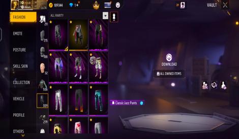 Free fire old account