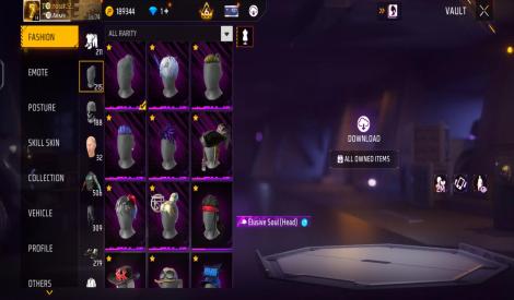 Free fire old account