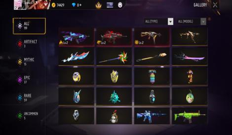 💎 Premium Free Fire Account | Level 59 | Prime 3 | 3 EVO Skins | Safe & Verified