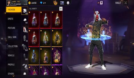 6 uears old account 4 evo guns max old emots old bundles