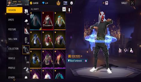 6 uears old account 4 evo guns max old emots old bundles