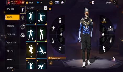 Free fire max account with old collection