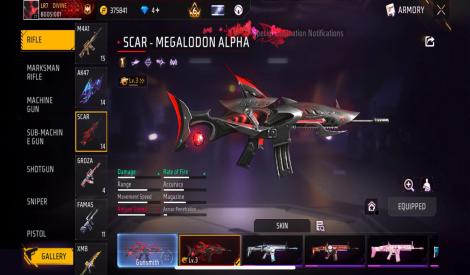 Free fire max account with old collection