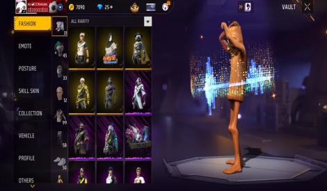 Free Fire MAX Lv61 Heroic Account | 2500+ Likes | 19+ Emotes | Evo Items | Premium Bundles