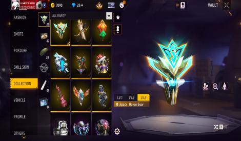 Free Fire MAX Lv61 Heroic Account | 2500+ Likes | 19+ Emotes | Evo Items | Premium Bundles