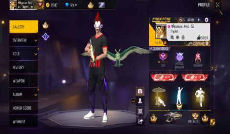 Free Fire Semi-Pro Account | Good Collection