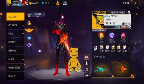 FF ID SALE- TITAN ADARSH